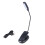 Lampe de bureau LED à pince, rechargeable par USB, 5 LED, 3 modes de couleur 1