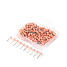 Sewing Pin with Clear Box Quilting Pin Colored Ball-shaped Long Straight Pin for Fabric Sewing DIY Craft