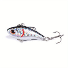 2 stk. vinterwobbler synkende crankbaits, 1,38", 5 g, ABS, for bass/steinbit/ørret/laks/abbor, is- og sjøfiske, kompatibel med isstenger