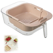 Plateau à fruits et à goûter avec support pour téléphone double couche (1 pièce)