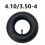Câmara de ar 260x85 para carrinho de mobilidade scooter kart com válvula curva 4.10/3.50-4 de 10 polegadas e 2.60x85 4