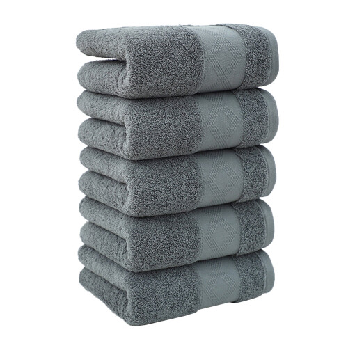 Towel Set Rectangular Army Green 5-Pack 2