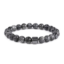 Handgemaakte magnetische armband voor heren met natuursteen (1 stuk)
