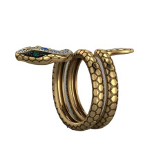 Kupfer-Schlangenring, verstellbar, Unisex-Modeaccessoire