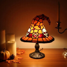 Halloween čarodejnícky klobúk nočné svetlo živicová dekoratívna lampa