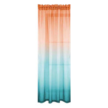 Ombre Room Darkening Curtains for Bedroom, Living Room Decor, Elegant Sheer Curtains, Orange and Teal Curtains, 1 Panels, Mint Green and Teal, 1x2 M