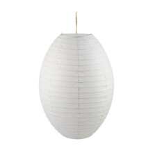 Abat-jour ovale pliable en papier de riz blanc (1 pièce)
