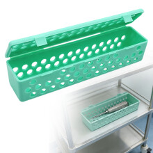 Estuche de esterilización de instrumental de plástico autoclavable (1 unidad)
