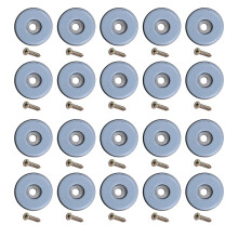 Deslizadores de plástico para muebles con tornillos (20 unidades)