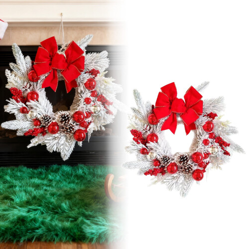 Guirlanda de Natal artificial pré-iluminada de 33 cm a 40 cm