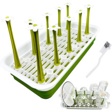 Vertical Bottle Drying Rack for Glasses, Mugs, Baby & Sports Bottles – Removable, Kitchen Counter Use