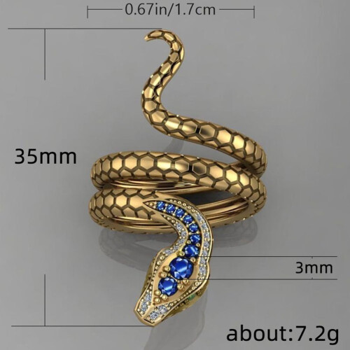 Kupfer-Schlangenring, verstellbar, Unisex-Modeaccessoire 1