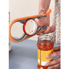 Ouvre-bocal et ouvre-bouteille antidérapant pour mains faibles (1 pièce)