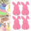 Porte-couverts en feutrine en forme de lapin de Pâques (4 pièces) 2