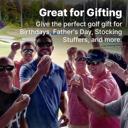 Golfbal shotglas, een grappig glaasje van 57 gram 2