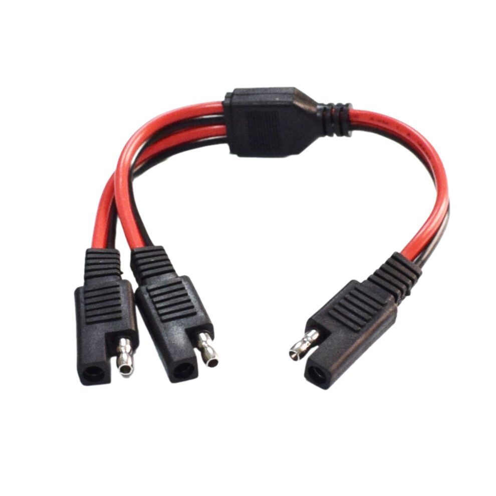 1 To 2 Sae 14Awg Extension Cord 14Awg Power Automotive Connectors Cord Power Wire For Solar Panel Battery Charge 9083649314920