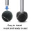 Sorte tennisbolde glidebolde 4 stk. 6,5 cm 2