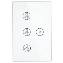 Slimme wifi-plafondventilator met verlichting en afstandsbediening