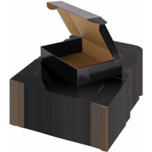 40 Pack 9x6x2 Shipping Boxes for Small Business, Black Packaging Cardboard Boxes, Moving Mailing Packing Box