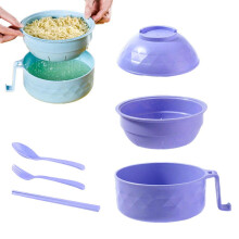 New Microwave Ramen Noodle Cooker Bowl with Lid - 3-in-1 Instant Soup