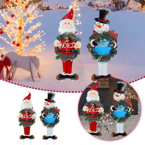 Weihnachtsmann-Gartenschild, 2 Stück 1
