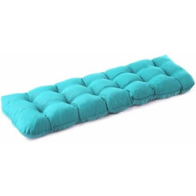 Coussin pour banc d'extérieur 150 x 46 x 13 cm, imperméable, capitonné, résistant à la décoloration, bleu turquoise – Compatible avec les