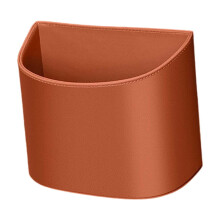 Car Trash Can Bin - 6.89"x5.91" Small Garbage Organizer Car Door Cup Holders Artificial Leather Multifunctional Hanging Storage Box Orange