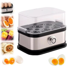 Egg Cooker Stainless Steel 6-Egg Electric Poacher