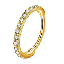 Stainless Steel Nose Ring, Multi-Color Options, Hypoallergenic & Versatile for Ear Cuff or Nose Accessory - Perfect for Fashion Lovers!