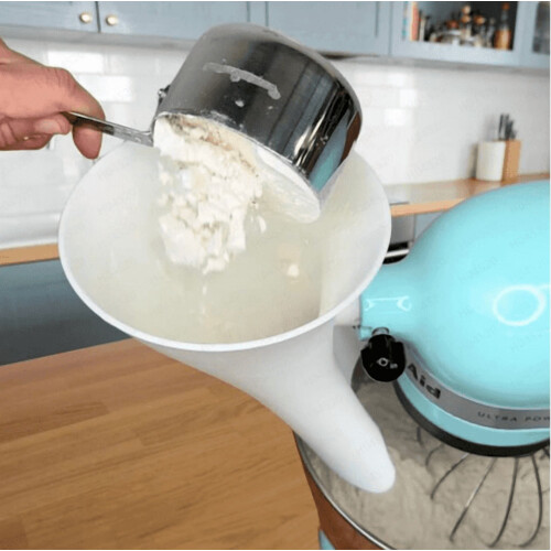 Χωνί Αλευριού για Μίξερ KitchenAid – Συμβατό με Μίξερ KitchenAid, Σχεδιασμός με Κεφαλή με 1