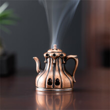 Mini brûleur d'encens en forme de théière Zen avec plateau Xiangyun