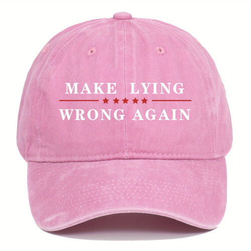 GÖR ATT LYGA FEL IGEN Monogram Baseballkeps Unisex