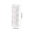 Witte plastic geometrische vaas 20x7x7cm 3