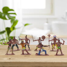 Native American Figurine Toy Set for Kids Gift