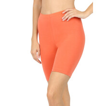 Plus size zachte katoenen stretch knielange leggings fitness sport biker shorts