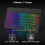 Ultra-Slim Bluetooth Keyboard and Mouse with 7-Color 4