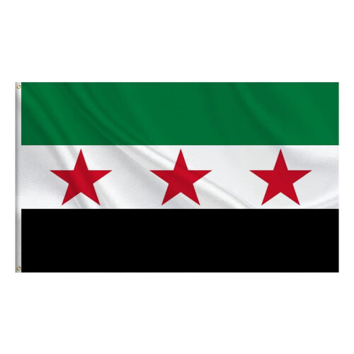 Syriens flagga 90x150cm slitstark polyester 1