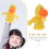 Adorned Duck Shaped Hand Puppet for Kids Soft Toy 1Pcs 7