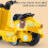 Pull-Back Motorcycle Toy for Kids 3+ with Flip Seat and 2