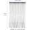 Grey door string curtain with silver thread 1 panel 2