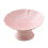 Ceramic Dessert Stand Footed Fruit Plate for Cupcakes Donuts Kitchen Counter Pink 5