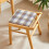 Dining Chair Cushion Washable Removable with Non-Slip Straps 6