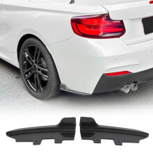 Carbon Fiber Style Rear Bumper Spoiler Lip for 2 Series F22 F23 M Sport