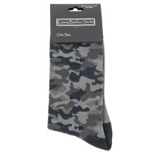 Grey Camo Camouflage Luxury Bamboo Men's Socks