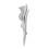 Modern Scottish Isla Thistle Kilt Pin in Polished  Pewter 1