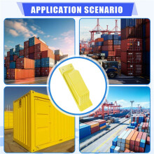 8-Delige Transportcontainer Ontluchtingsset Heavy-Duty Transportcontaineraccessoires Flowventilatieset Geel