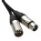 Braided XLR Microphone Patch Lead Durable Low Noise Tangle Free Cable Black 1.5m 1