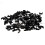 Round Black 12mm Cable Clips Secure Fastenings Cables LARGE [100 Pack] 3