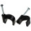 Round Black 12mm Cable Clips Secure Fastenings Cables LARGE [100 Pack] 4