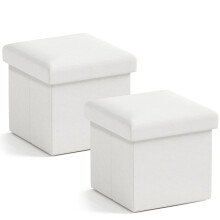 Pouf contenitore pieghevole per biancheria 12x12x12